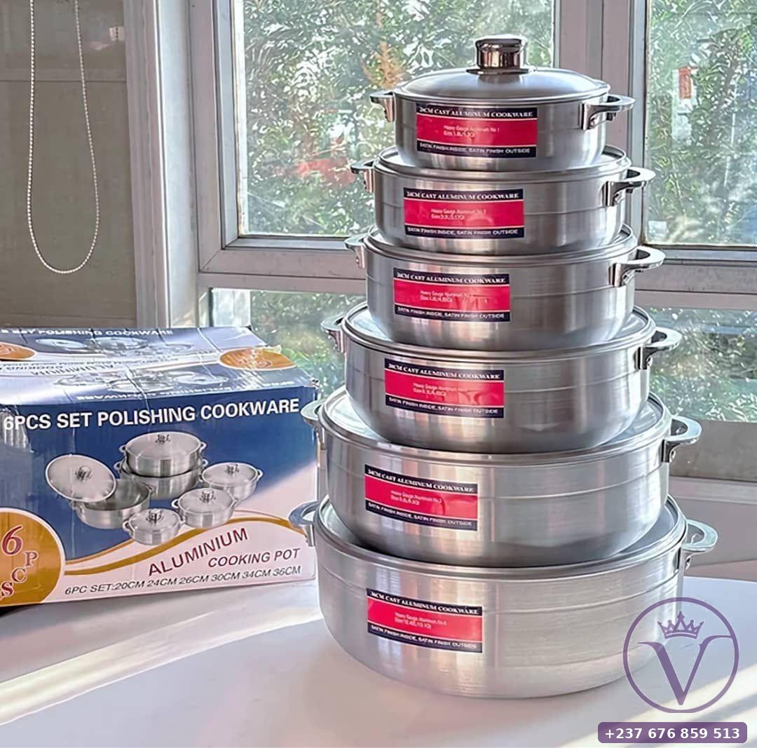 Six-Piece Aluminium Cookware Set